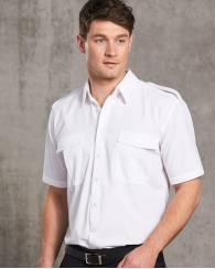 Epaulette Poplin Shirt S/S, Men's & Women's